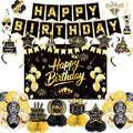 Black Gold Birthday Decorations by Unknown