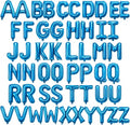 52 Pcs Blue Letter Balloons 16 Inch Mylar Foil Alphabet Letters 2 Sets A- Z by Togvu