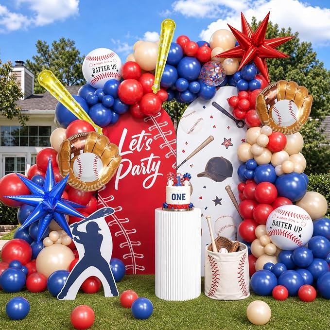 Baseball Balloon Garland Arch Kit Baseball Party Decorations - Image 4