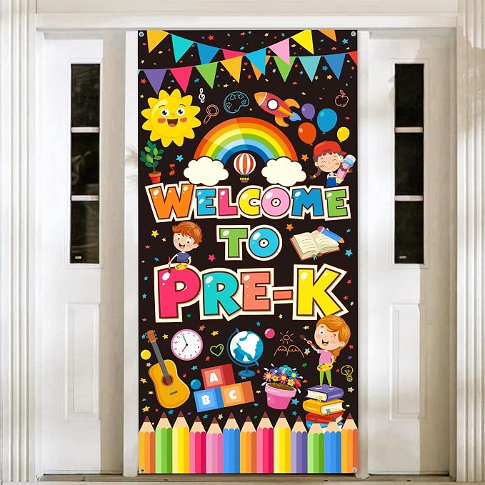 Welcome to Pre-K Door Banner by VeyoCraft