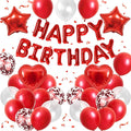 Red Birthday Decorations for Girls by BTZO