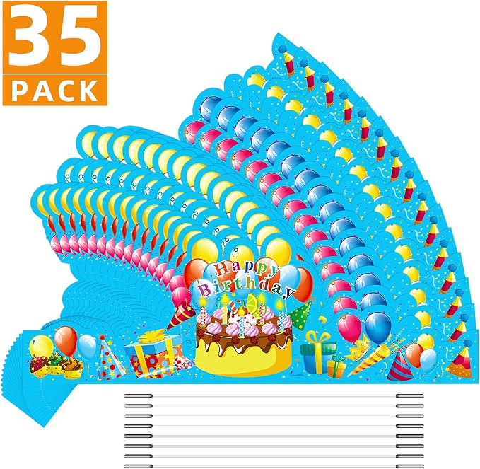 JTIEO 35Pack Birthday Party Crowns - Image 2