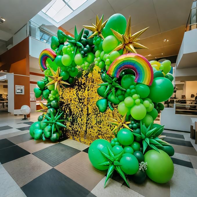 Lukiituke Green Balloons, Graduation, St. Patrick's Day, Jungle Forest - Image 4