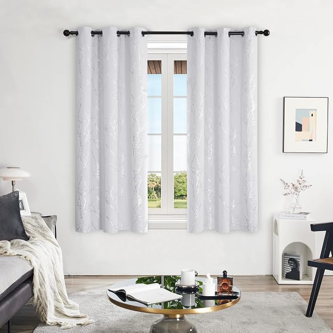 Deconovo Living Room Curtains 45 Inches Long, Thermal Insulated, Room Darkening - Image 2