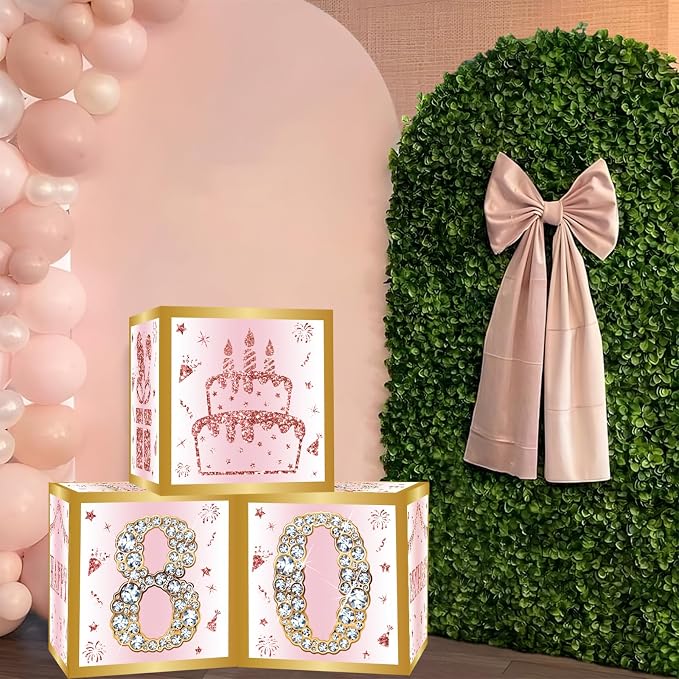 DataMoon 80th Birthday Decorations Boxes - Image 7