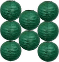 Green Paper Lanterns Hanging Ceiling Chinese Round Lanterns Indoor 12in | by BARTHEW