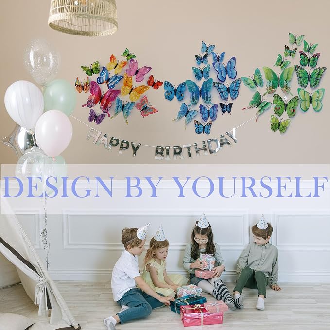 OPSEAM 3D Butterfly Wall Decor Butterfly Decorations Stickers - Image 3