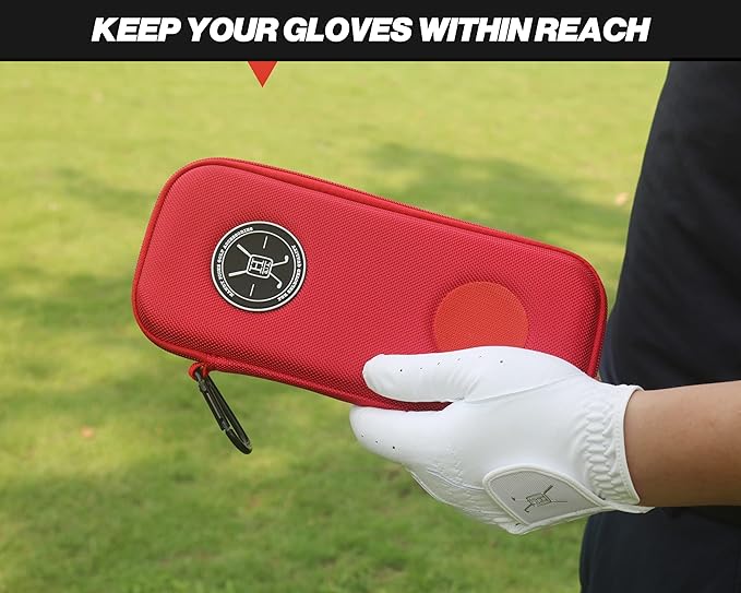 Handy Picks Performance Golf Glove Case - Golf Gloves Holder Case That Protects n Keeps Your Golf Gloves Neat n Dry - Air Flows Through on The Back Cover to Let The Moisture Out
