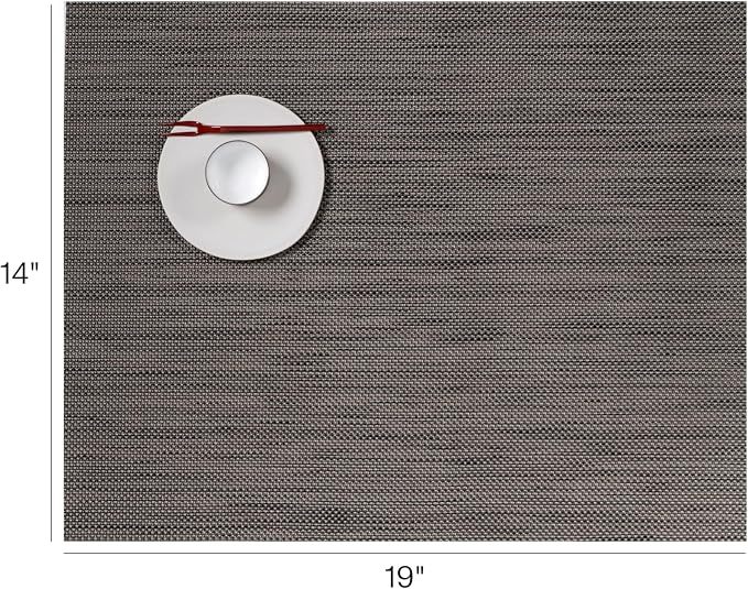 Chilewich Mini Basketweave Placemats, Woven Rectangle Placemats Set of 4 | Easy - Image 2