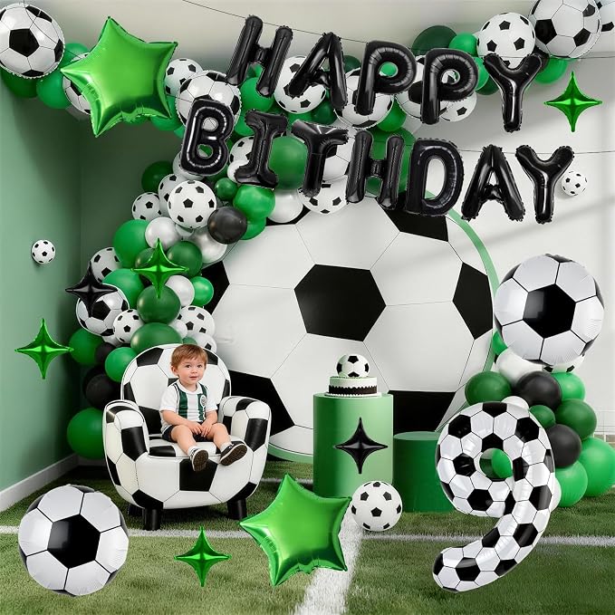 40 Inch Soccer Number 2 Balloon Set, Soccer Birthday Party Decorations | Sports - Image 4