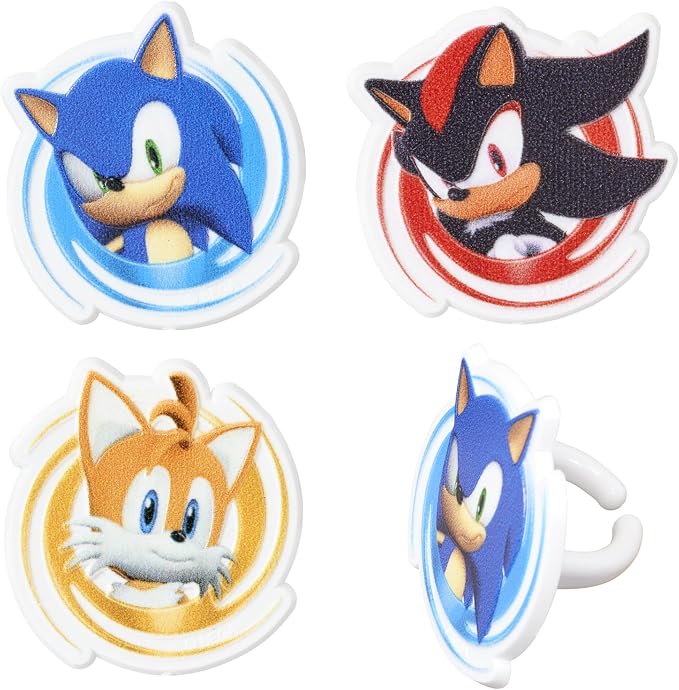 DecoPac Sonic the Hedgehog Rings, Cupcake Decorations Featuring Sonic, and - Image 8