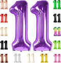 KatchOn Purple Number 11 Balloon 40 Inch, 11th Birthday Balloon Decor | 11th by KatchOn