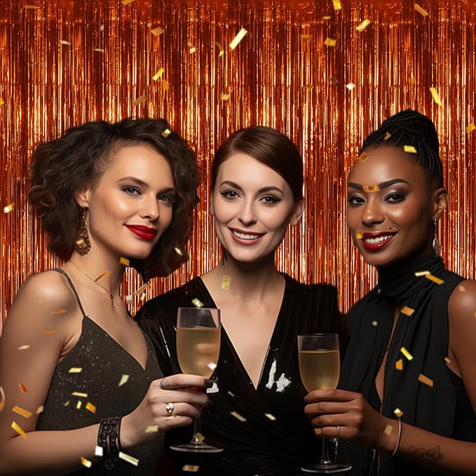 DECOCKRAT 3 Pack Foil Fringe Backdrop - Image 5