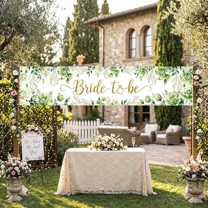 Bride To Be Banner Happily Ever After Bridal Shower Wedding Banner | Reusable - Image 3