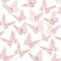 SAOROPEB 3D Butterfly Wall Decor 48 Pcs Pink Butterfly Decorations | 4 Styles 3 by SAOROPEB