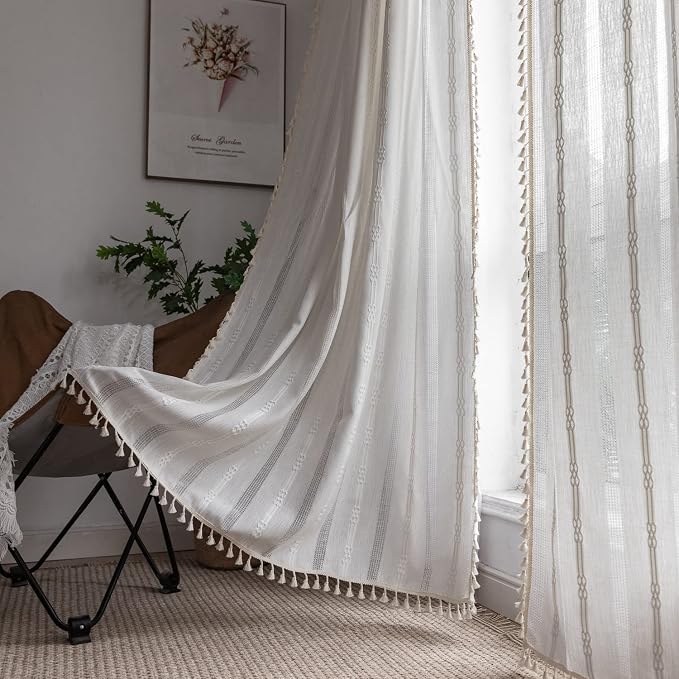 Boho Linen Curtains by BCLBUSTE