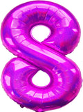 Jonhamwelbor 40 Inch Hot Pink Number 8 Foil Mylar Balloon | Laser, Giant Balloon by Jonhamwelbor