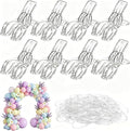 8 Pack 4.3inch Large Balloon Arch Clips Plastic Transparent Backdrop Spring by Miliocry