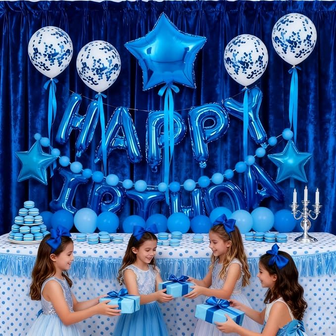 16" Happy Birthday Foil Letter Balloons Banner Set | Alphabet Balloons - Image 6