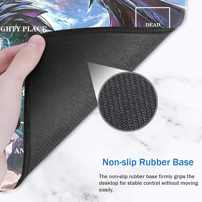 for TCG Playmat with Zones, Non-Slip Rubber Bottom Trading Card Game Mat with - Image 4