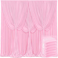 6 Panels Pink Backdrop Curtains by Tao-GePartyDecorations