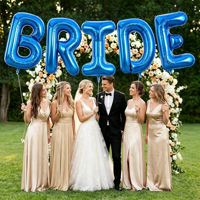 BRIDE Balloons Bachelorette, 40 Inch Foil Mylar, Helium-fillable, - Image 5