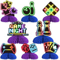Game Night Party Decorations Adults 8Pcs Neon Game Night Centerpieces Gaming On by Wonmelody