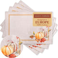 Maison d' Hermine Placemats Set of 4 Reusable 100% Cotton | Cloth Place Mats by MaisondHermine