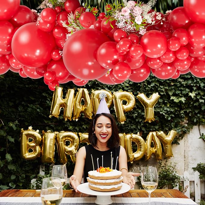 114pcs Red Balloons Different Sizes, 18 12 10 5 inch Red Latex Balloons | - Image 4