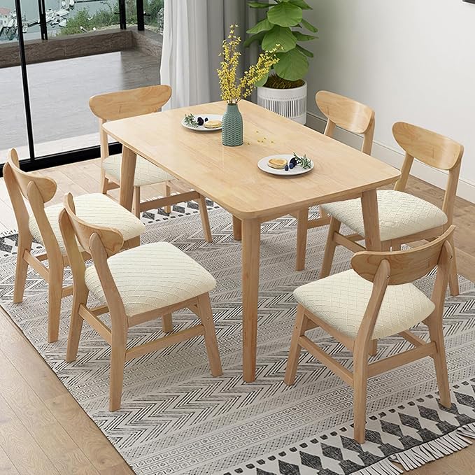Fuloon Dining Room Seat Covers Chair Seat Slipcovers, 6 Pack, Dining Chair - Image 2