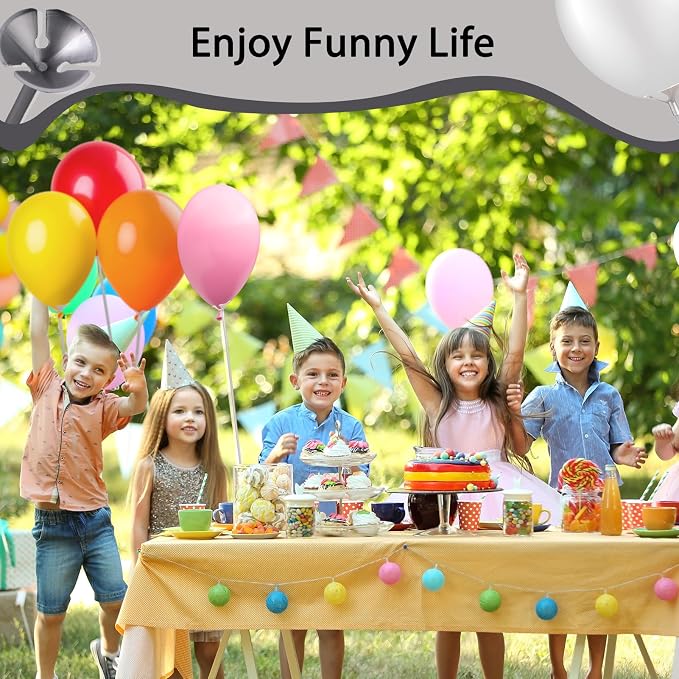 PP OPOUNT 35PCS Silver Balloon Sticks - Image 7