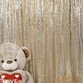 JYFLZQ Champagne Sequin Backdrop Curtains 4ft x 6.5ft 1 Panel Glitter Photo by JYFLZQ