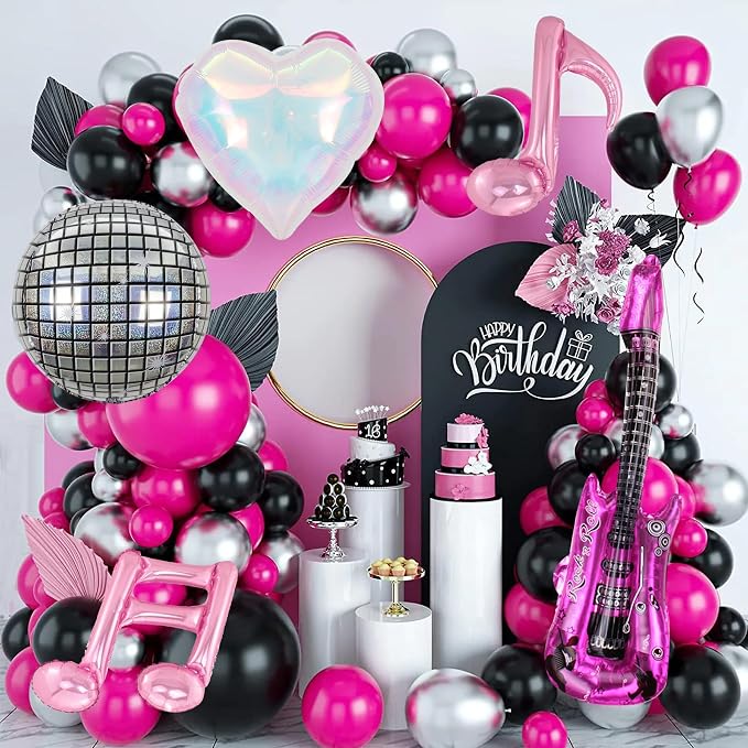 Music Party Decoration Music Note Balloon Disco Balloon Guitar Foil Balloon - Image 6
