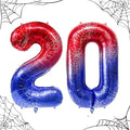 40 Inch Spider Theme Number Foil Balloons, Large Number 20 Balloons by TNCDJKPA