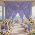 20ft x 10ft Wrinkle Free Lavender Backdrop Curtains by ENJOYYOURPARTY