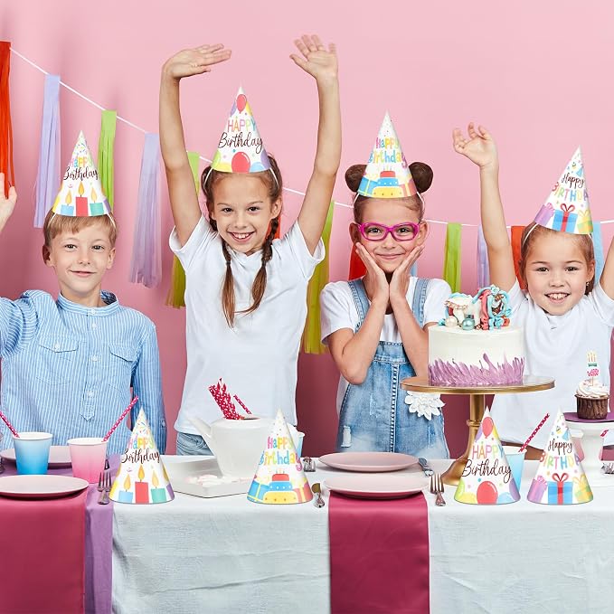 Lonfliness 32Pcs Colorful Party Hats - Image 7