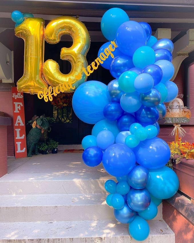 Gold 15 Number Balloons, 40 Inch Giant Number 15 Balloons Foil Mylar Helium - Image 4