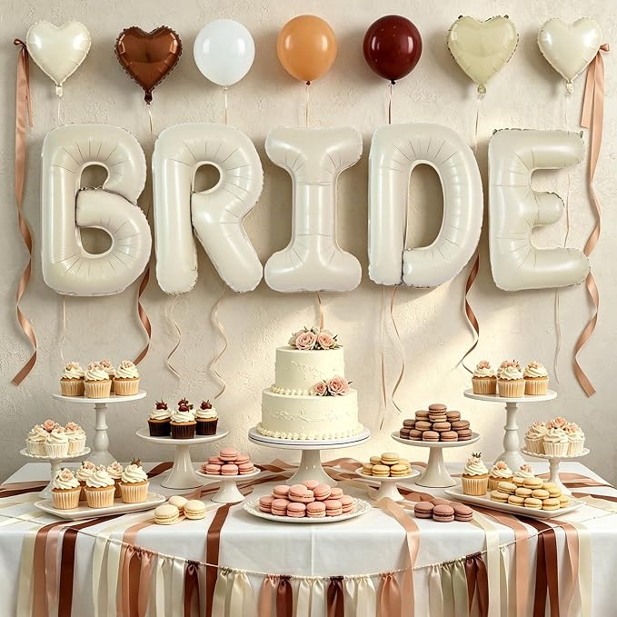 TONIFUL 40 Inch Giant Bride Balloon Bachelorette Party Decorations - Image 3