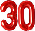 Jonhamwelbor Red 30 Number Balloons Big Giant Foil Balloon by Jonhamwelbor