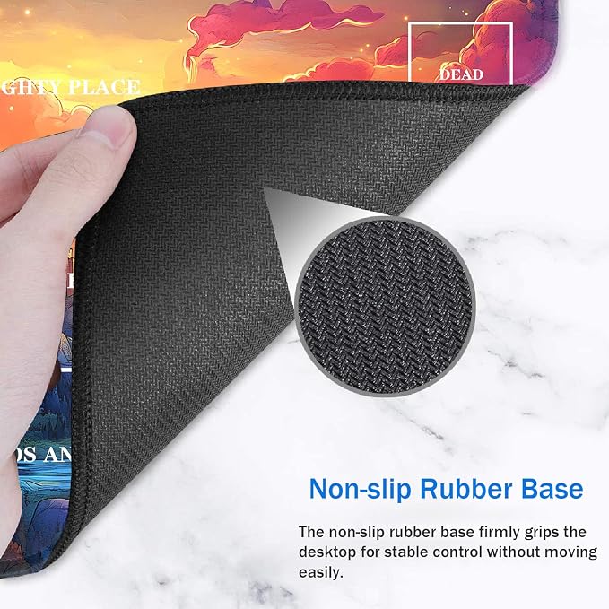 for TCG Playmat with Zones, Non-Slip Rubber Bottom Trading Card Game Mat with - Image 4