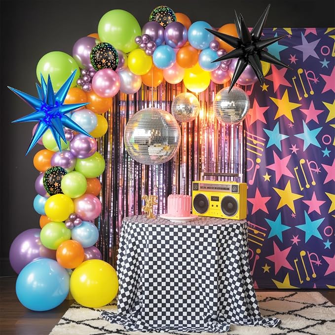 Neon Balloons, 12 Inch Colorful Balloons - Image 4