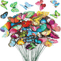 30PCS Butterfly Decor Outdoor Butterfly Garden Stakes by Wolpark