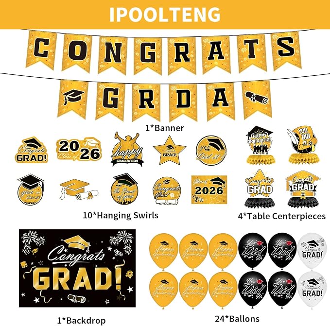 Graduation Decorations 2026 Set - Image 3