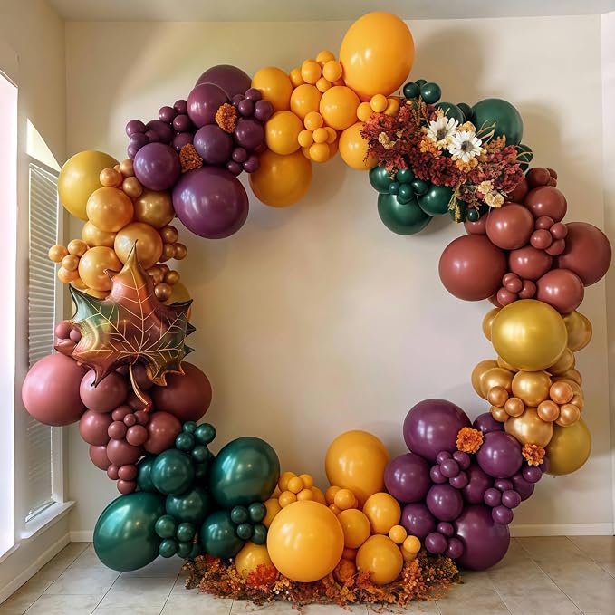 Safari Balloons, Burnt Orange Terracotta Mustard Yellow Burgundy Sage Green - Image 9