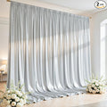 20x10ft Silver Glitter Backdrop Curtain by Partisky