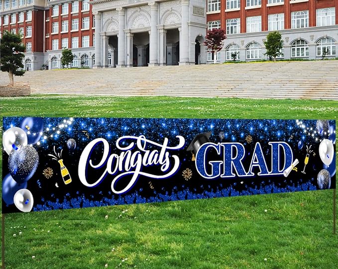 2026 Graduation Decorations-Congrats Grad Yard Sign Banner Decoration - Image 2