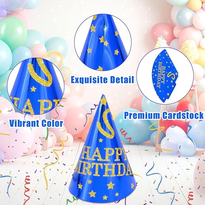 CANREVEL 12 PCS Party Hats for Adults and Kids, Party Headwear | Birthday - Image 6