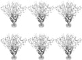 6 Pack Star Table Centerpieces for Party, Birthday Table Decorations for Kids Adults, Party Centerpieces for Tables for Wedding Baby Shower Graduation Holiday Event (Silver)