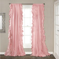 Lush Decor Reyna Ruffle Window Curtain Panel Set, Living room, or Dining Room by LushDecor