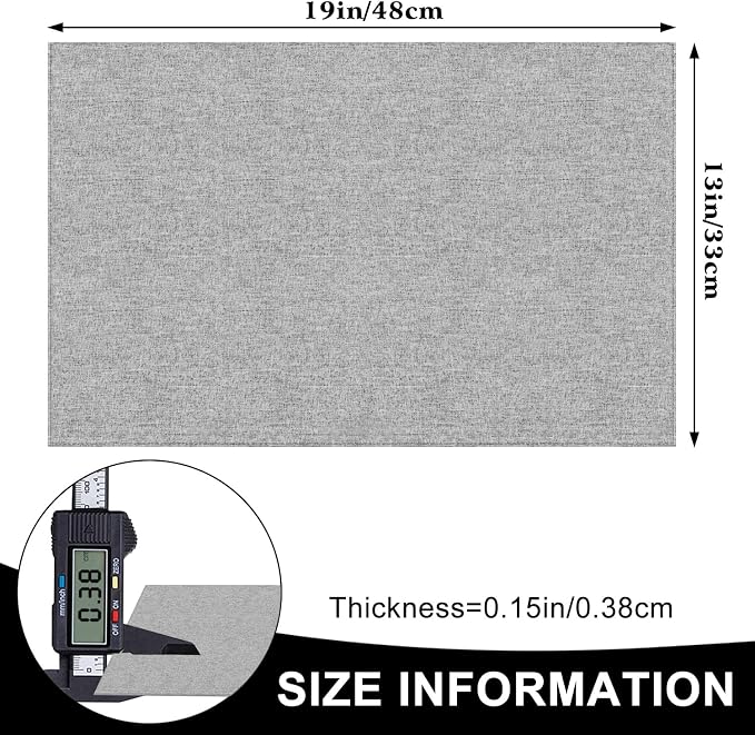 Cloth Placemats Set of 6, Cotton Linen Blend Machine Washable Durable Linen - Image 5